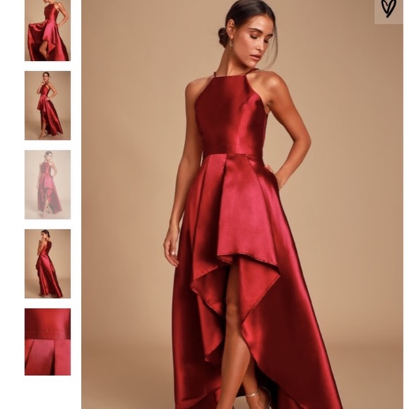 Red gala dress - Picture 1 of 2